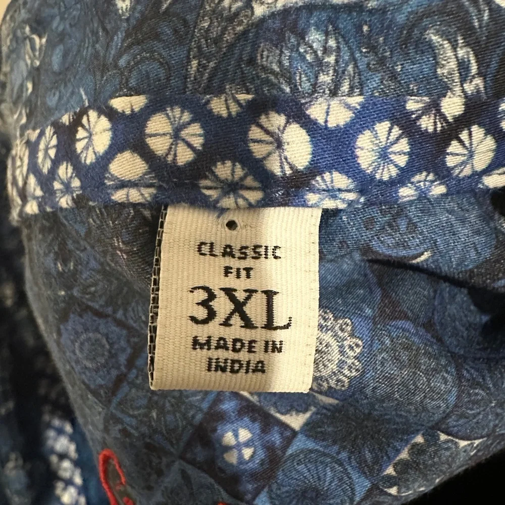 Robert Graham Button Up Shirt Classic Fit Short Sleeve Men’s Size‎ 3XL